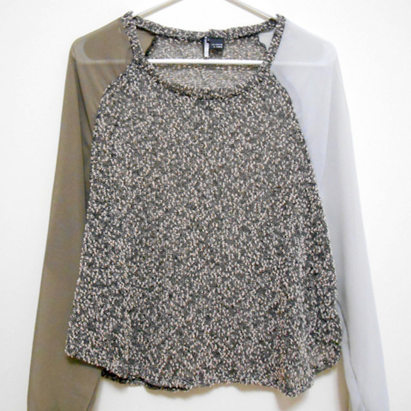 Urban Outfitters Sparkle & Fade Color Block Blouse - Picture 4 of 8